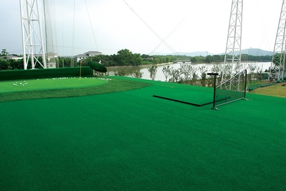 二重緑の N/A および PP のゴルフ人工的な草のスポーツの泥炭の反紫外線
